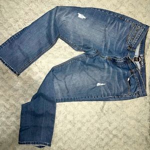 Low rise NY&Company blue jeans size 14.
